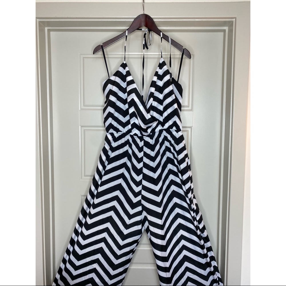 Wide-Leg Halter Jumpsuit